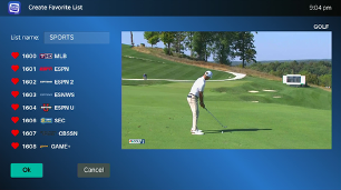 Create Favorite Channel Lists
